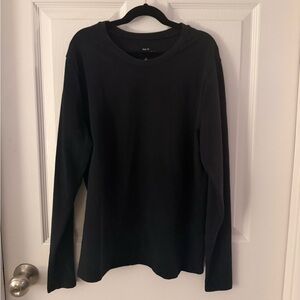 Abercrombie & Fitch Black Long Sleeve Essentials Baby Tee